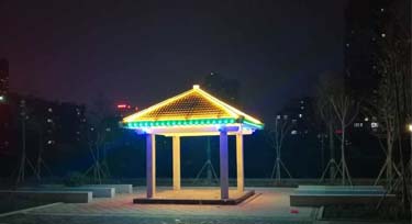 小區(qū)涼亭亮化 客戶滿意就是光臣的原動(dòng)力！