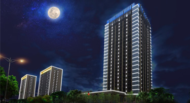 產品雖簡單效果不一般 白光數碼管點亮頤高電子產業(yè)園