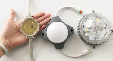 高樓層的辦公樓亮化用5公分點光源合適嗎?